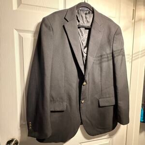 Dockers Mens Suit Jacket Sport Coat Black 46 R